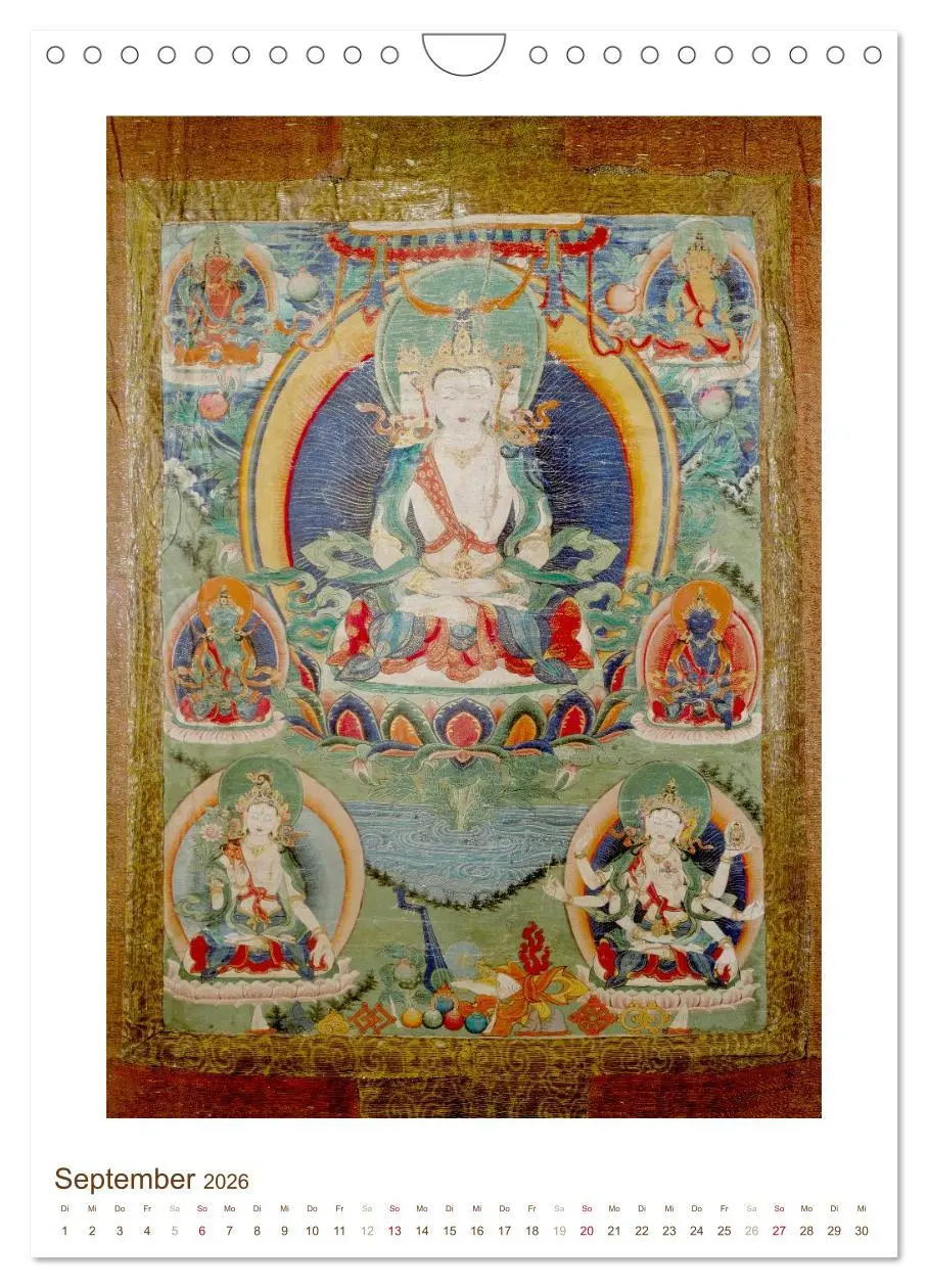 Bild: 9783516448573 | Mit Buddha durchs Jahr: historische Zeichnungen (Wandkalender 2026...