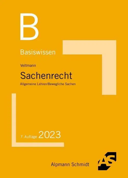 Cover: 9783867528573 | Basiswissen Sachenrecht | Allgemeine Lehren / Bewegliche Sachen | Buch