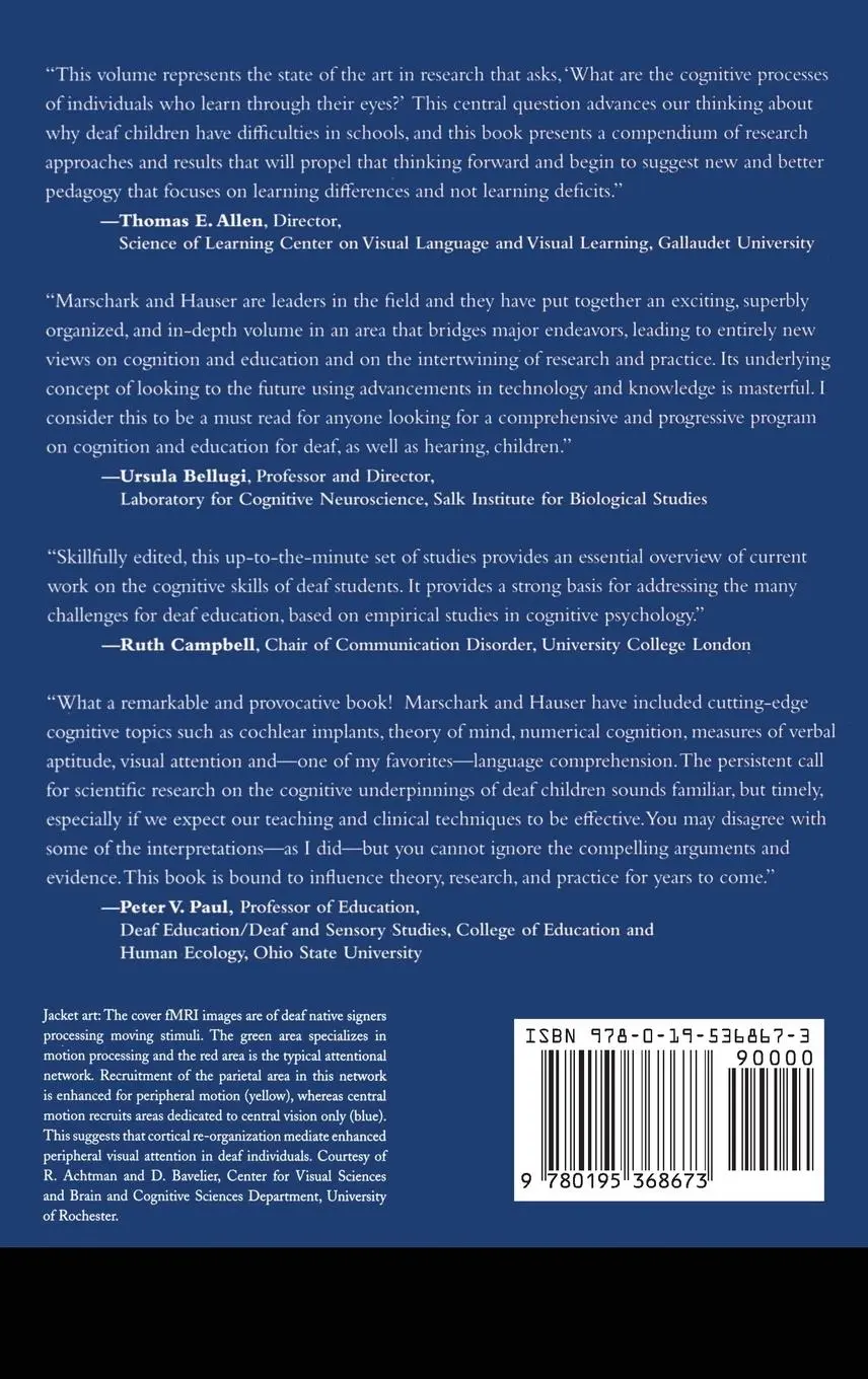 Rückseite: 9780195368673 | DEAF COGNITION FOUNDAT &amp; OUTCOMES PD C | Foundations and Outcomes