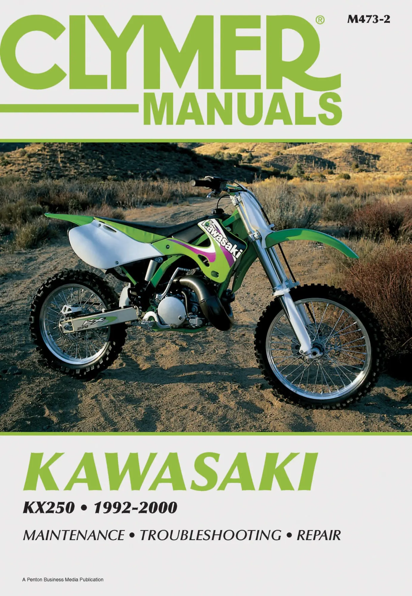 Cover: 9780892878673 | Kawasaki KX250 Motorcycle (1992-2000) Service Repair Manual Service...