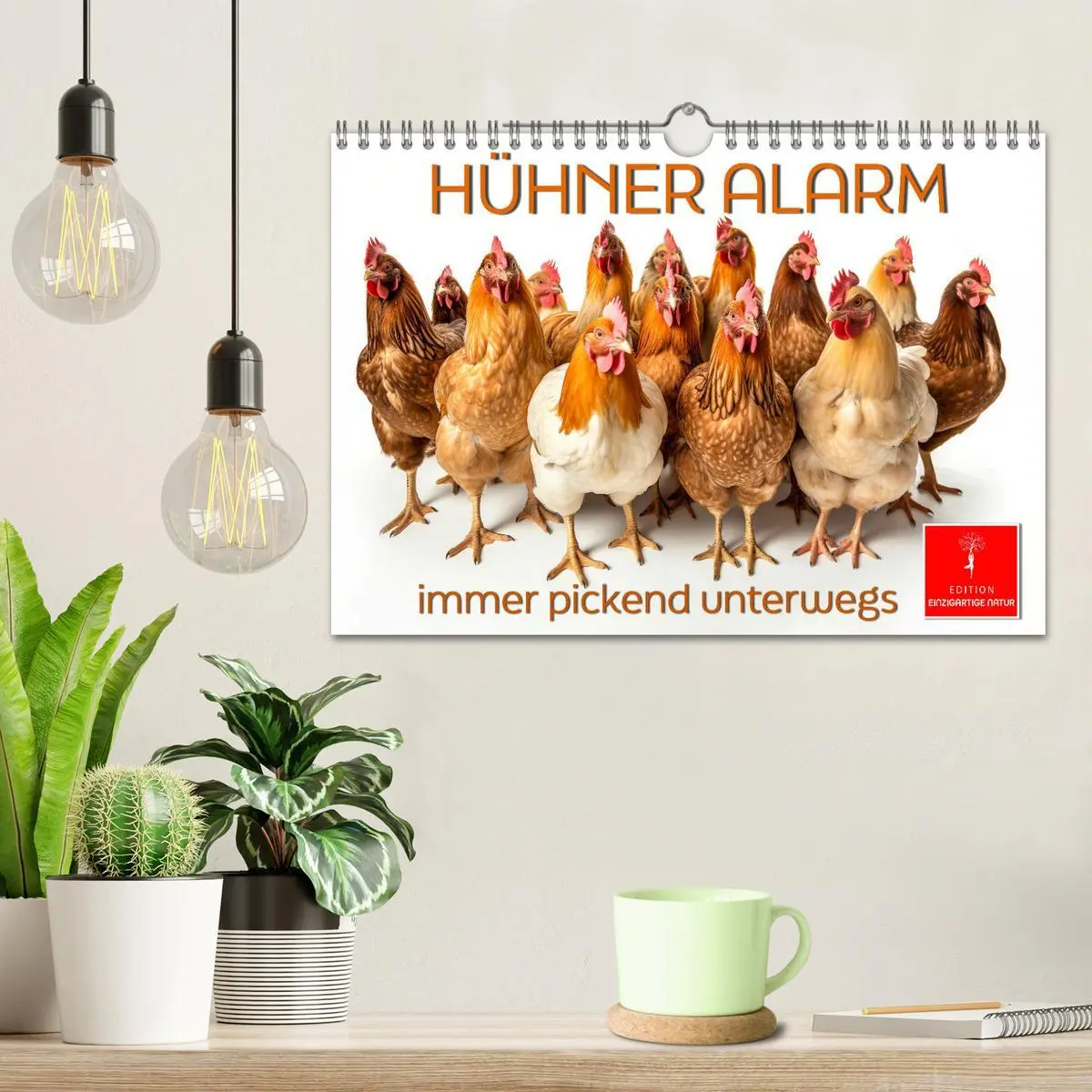 Bild: 9783457348673 | Hühner Alarm (Wandkalender 2026 DIN A4 quer), CALVENDO Monatskalender
