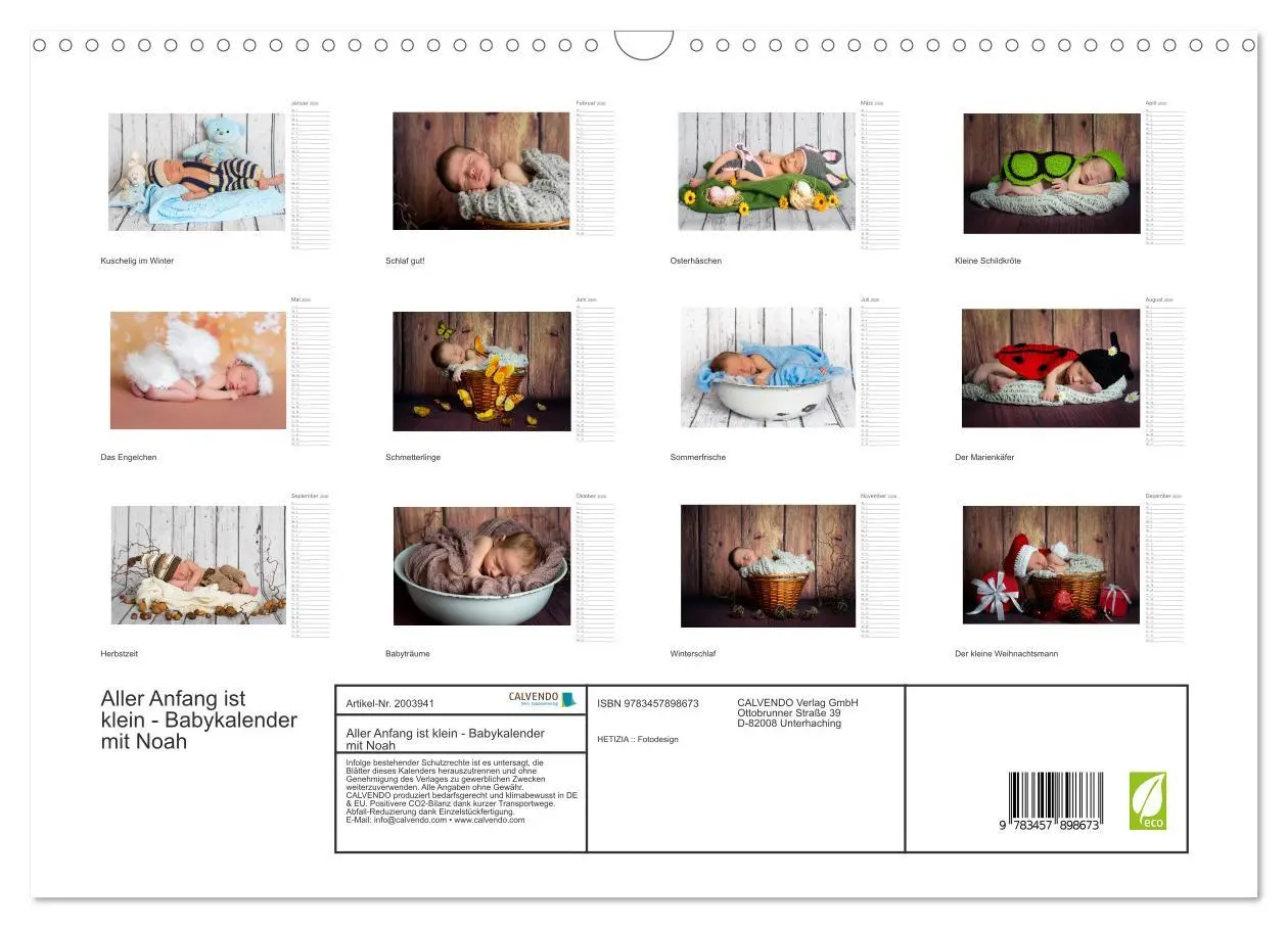 Bild: 9783457898673 | Aller Anfang ist klein - Babykalender mit Noah (Wandkalender 2026...