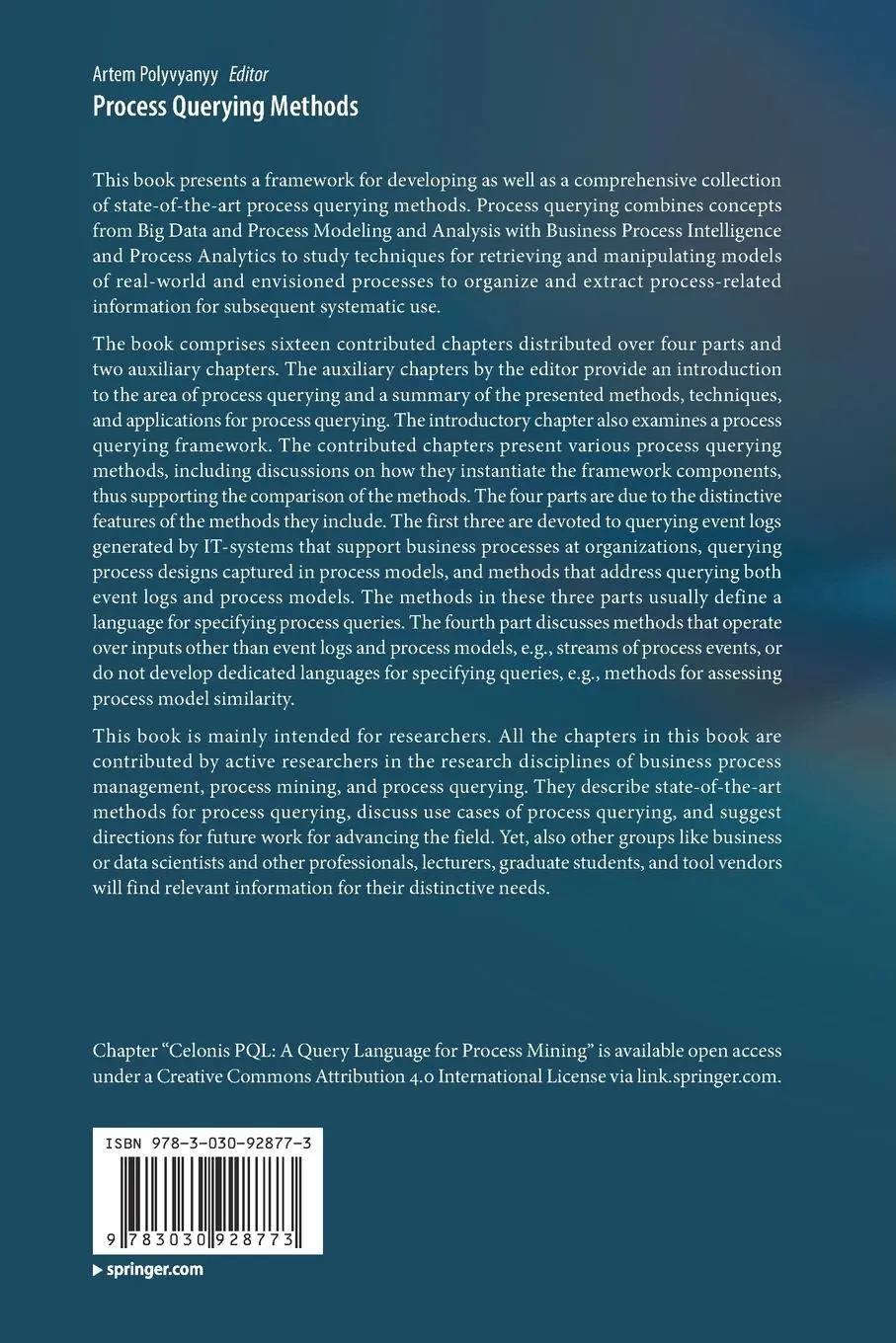 Rückseite: 9783030928773 | Process Querying Methods | Artem Polyvyanyy | Taschenbuch | xxii