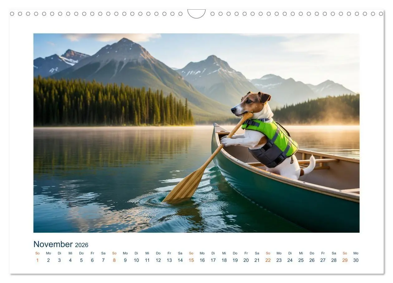 Bild: 9783516668773 | Jack Russel Active (Wandkalender 2026 DIN A3 quer), CALVENDO...