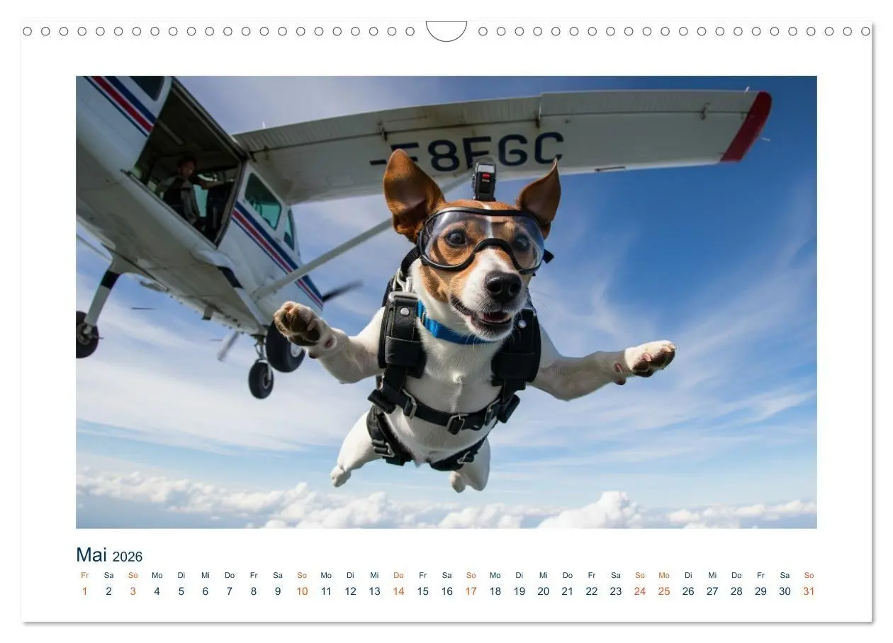 Bild: 9783516668773 | Jack Russel Active (Wandkalender 2026 DIN A3 quer), CALVENDO...
