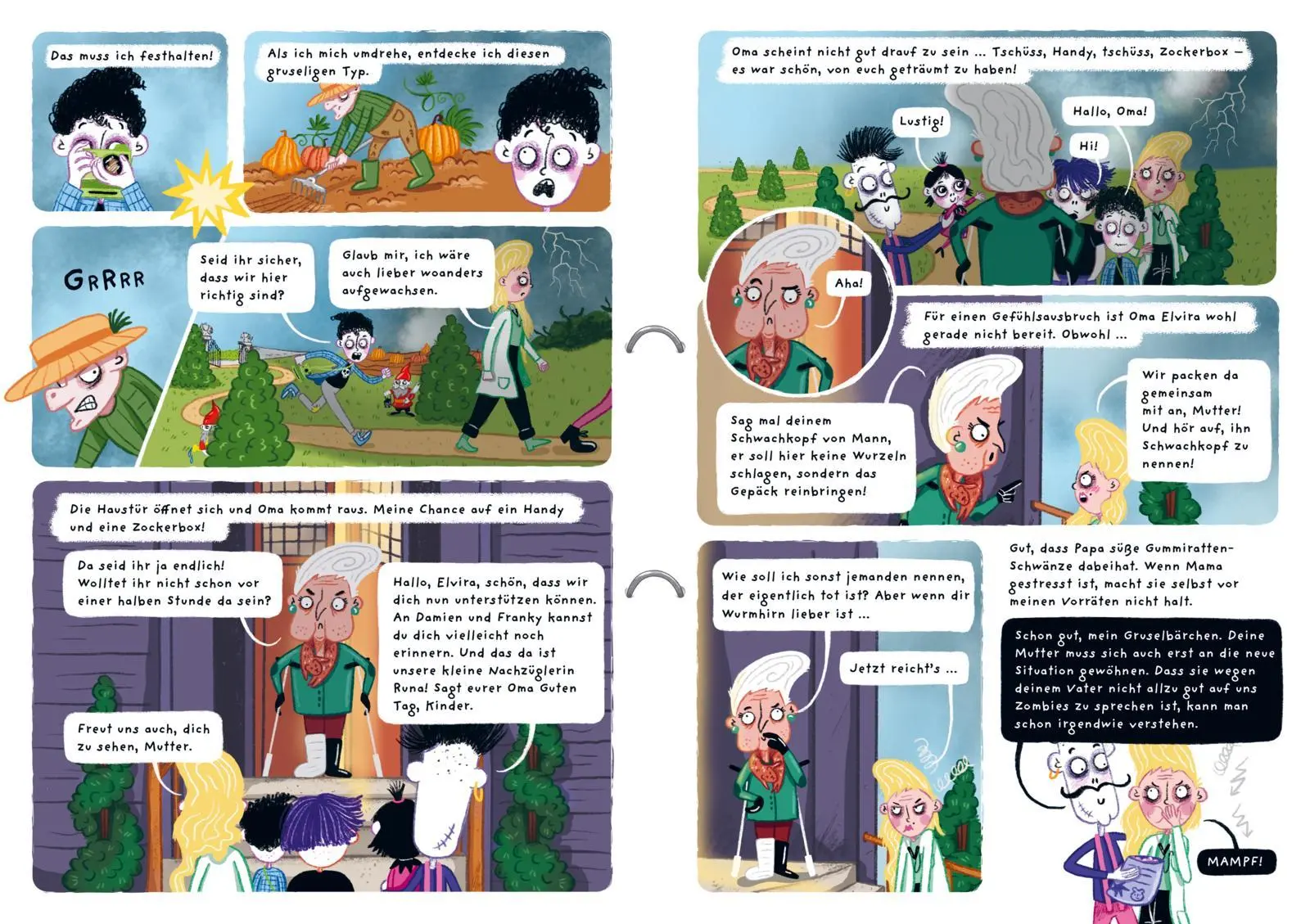 Bild: 9783522508773 | Franky 1: Meine schräge Zombie-Familie, Schrumpfdrachen und andere...