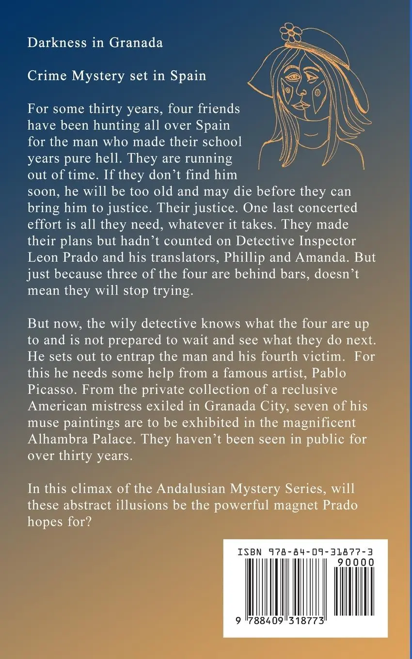 Rückseite: 9788409318773 | Darkness in Granada | Crime Thriller set in Spain | Paul S. Bradley