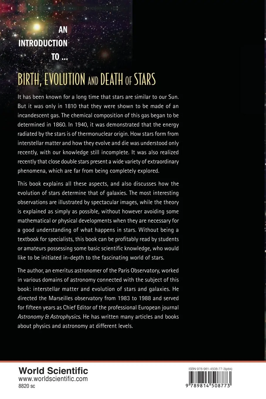 Rückseite: 9789814508773 | BIRTH, EVOLUTION AND DEATH OF STARS | Lequeux James | Taschenbuch