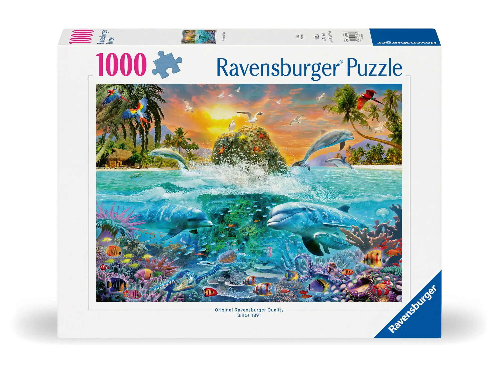 Cover: 4005555008873 | Erwachsenenpuzzle 1000 Teile - Die Unterwasserinsel | Spiel | 12000887