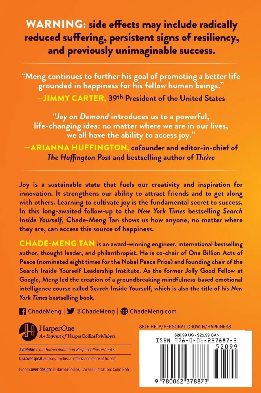 Rückseite: 9780062378873 | Joy on Demand | The Art of Discovering the Happiness Within | Tan