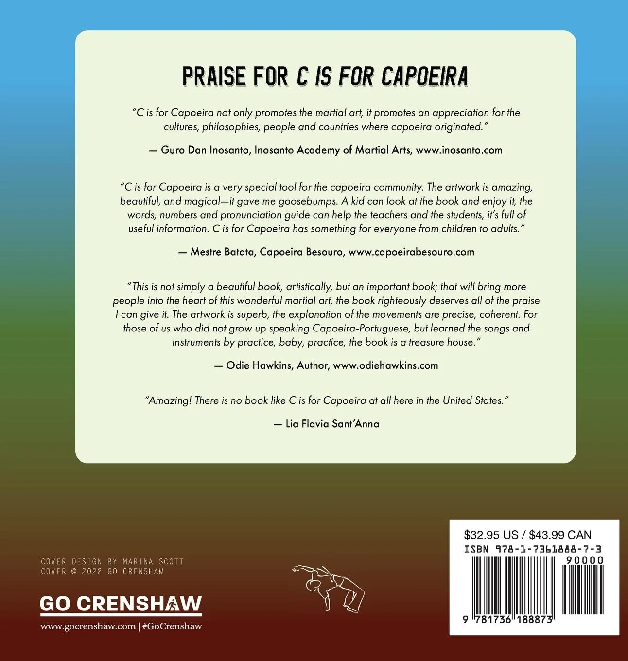 Rückseite: 9781736188873 | C is for Capoeira | The Basics of Capoeira from A to Z | Henry (u. a.)