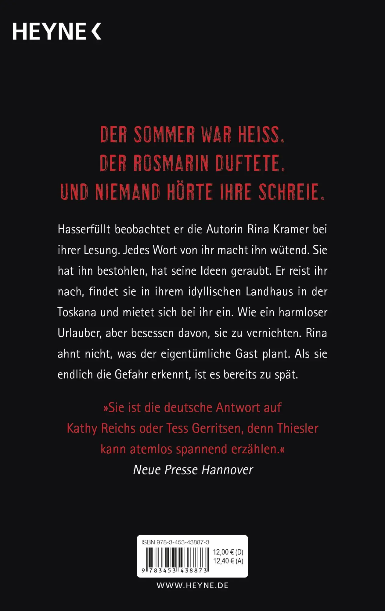 Bild: 9783453438873 | Und draußen stirbt ein Vogel | Sabine Thiesler | Taschenbuch | 464 S.