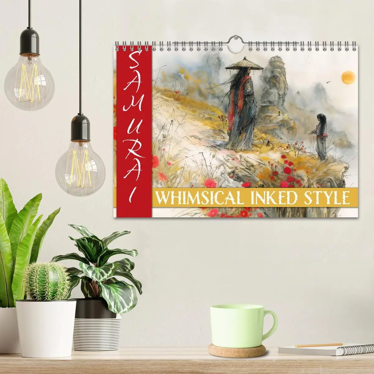 Bild: 9783457328873 | Samurai - whimsical inked style (Wandkalender 2026 DIN A4 quer),...