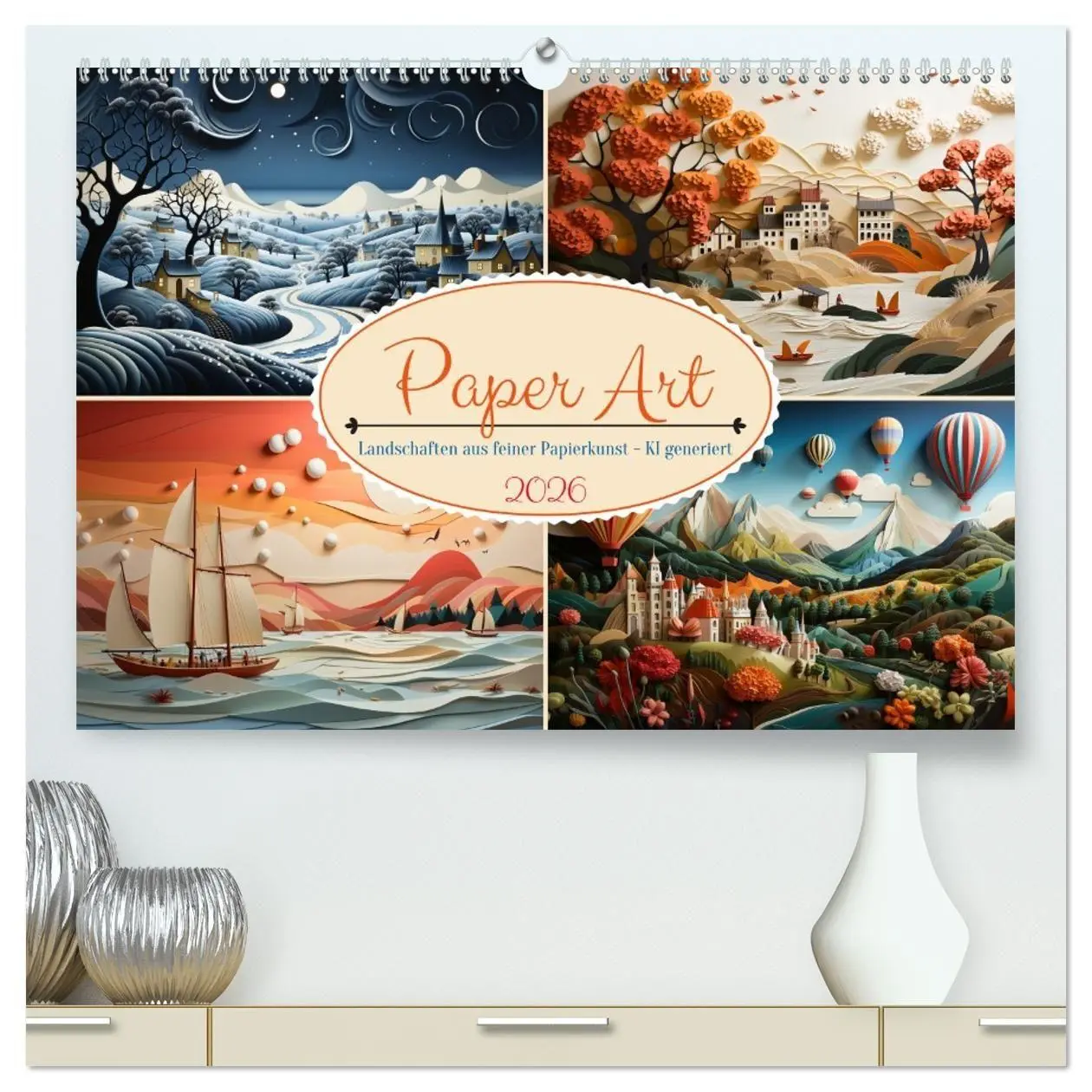 Cover: 9783457498873 | Paper Art (hochwertiger Premium Wandkalender 2026 DIN A2 quer),...