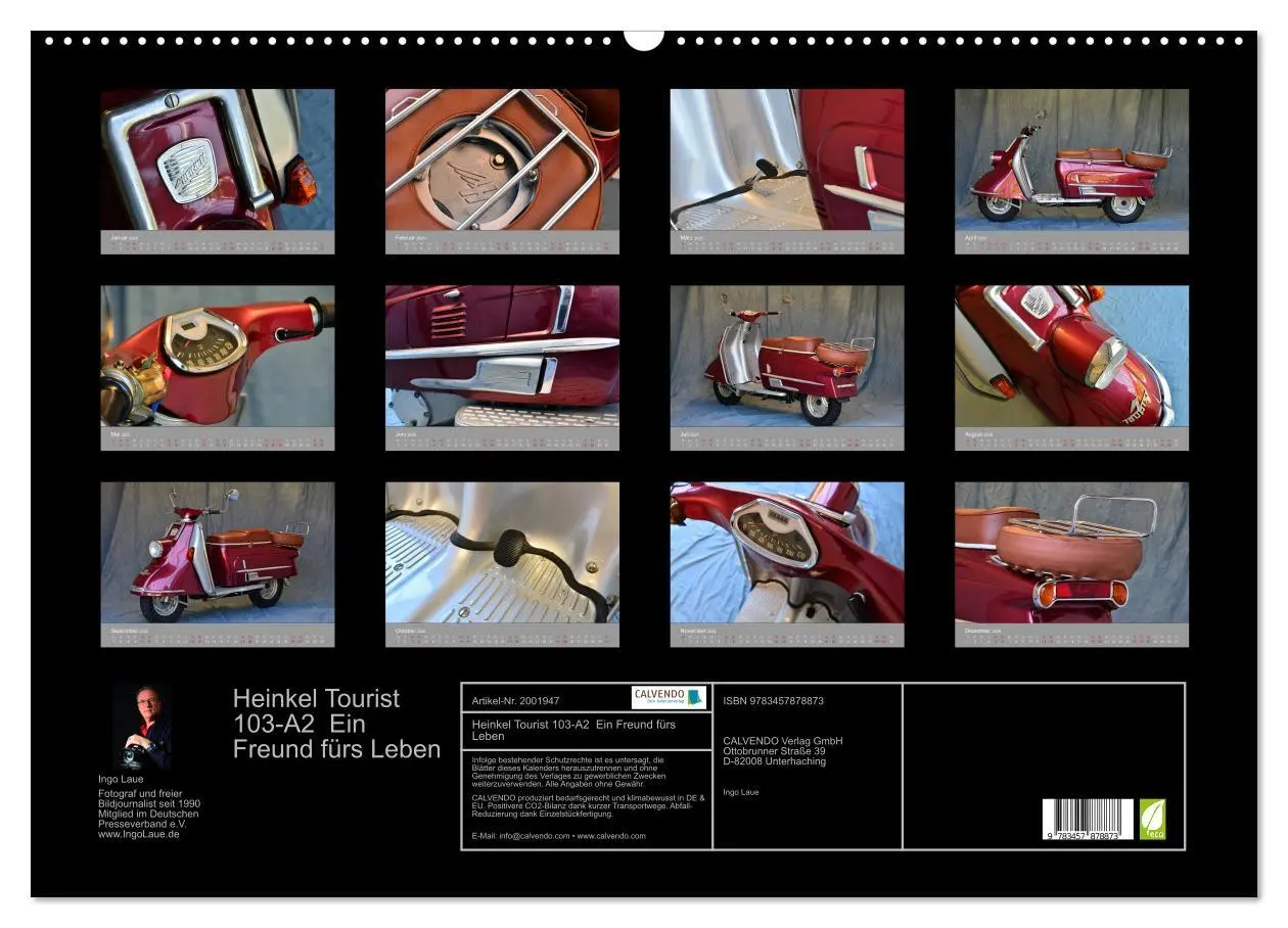 Bild: 9783457878873 | Heinkel Tourist 103-A2 Ein Freund fürs Leben (Wandkalender 2026 DIN...
