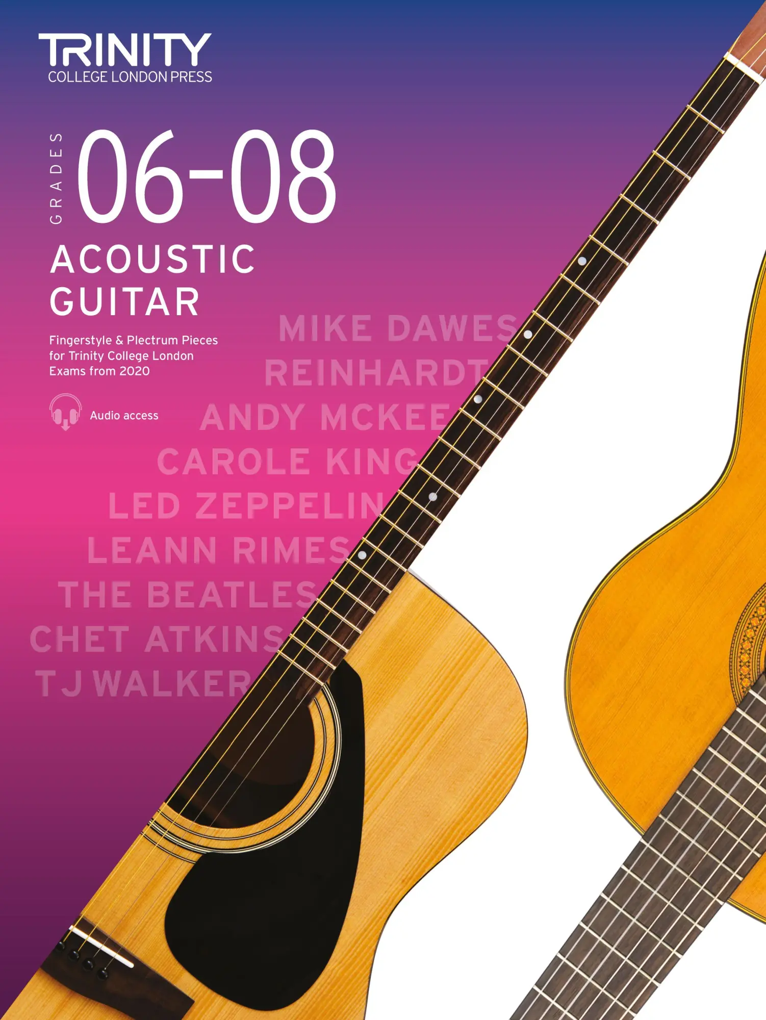 Cover: 9780857368973 | Trinity College London Acoustic Guitar Exam Pieces 2020: Grades 6-8