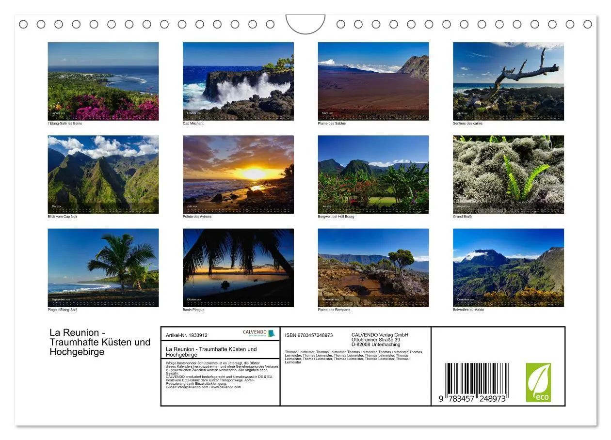 Bild: 9783457248973 | La Reunion - Traumhafte Küsten und Hochgebirge (Wandkalender 2026...