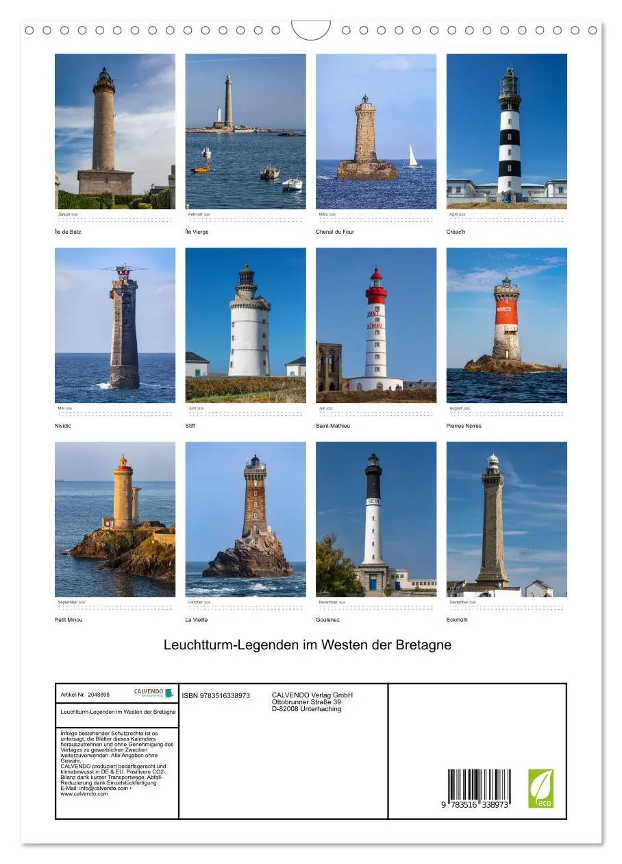 Bild: 9783516338973 | Leuchtturm-Legenden im Westen der Bretagne (Wandkalender 2026 DIN...