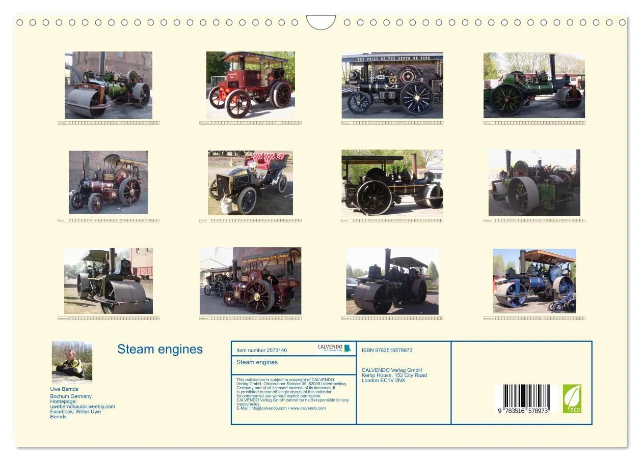 Bild: 9783516578973 | Steam engines (Wall Calendar 2026 DIN A3 landscape), CALVENDO 12...