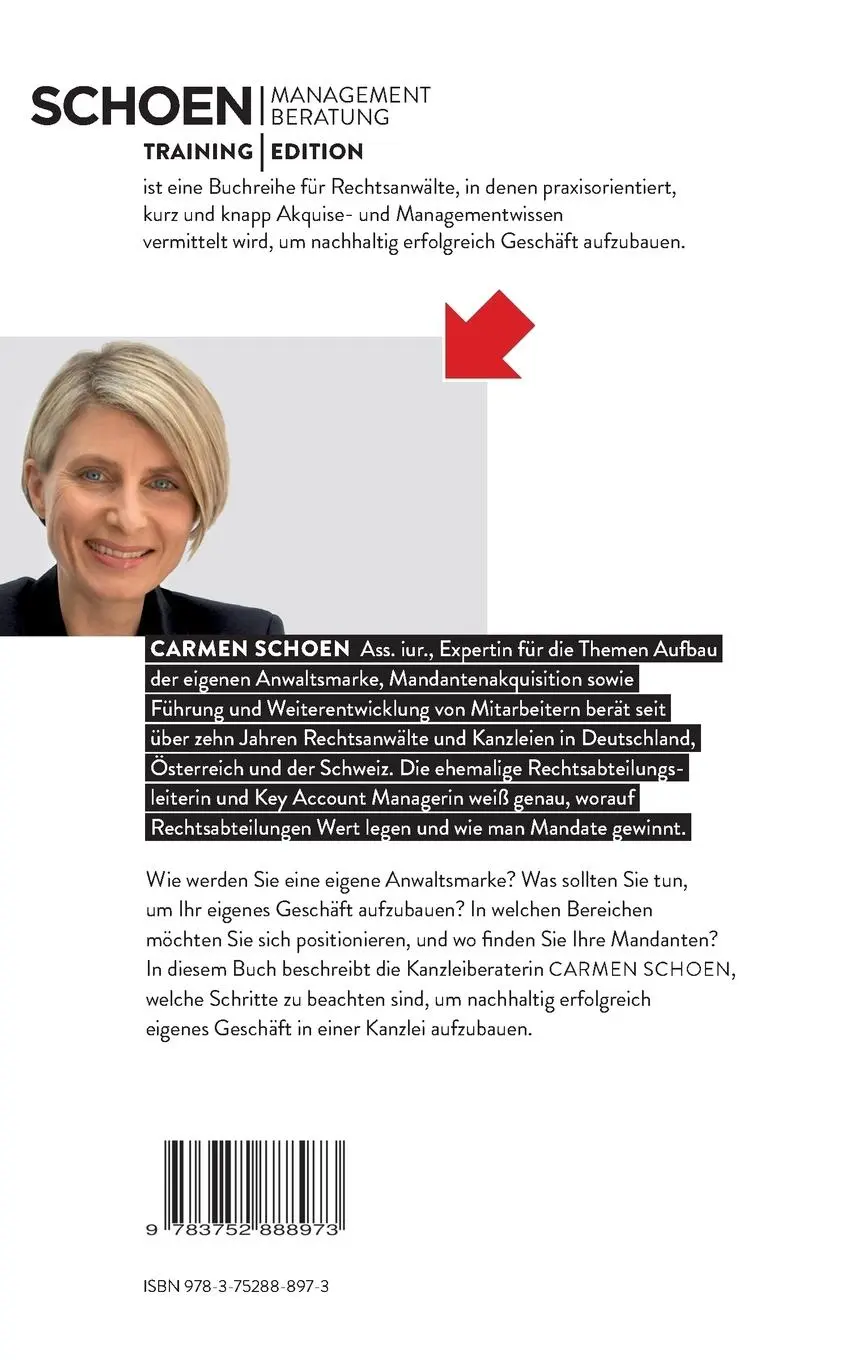 Rückseite: 9783752888973 | Neue Mandanten gewinnen | Carmen Schön | Taschenbuch | 132 S. | 2018