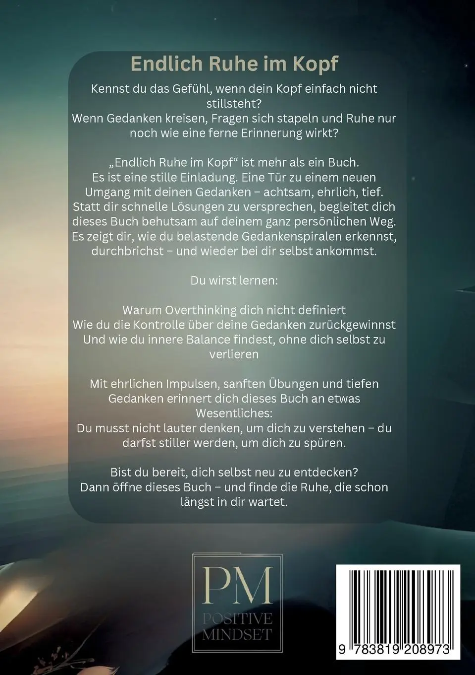 Rückseite: 9783819208973 | Endlich Ruhe im Kopf | Sophie A. Carter | Taschenbuch | 148 S. | 2025