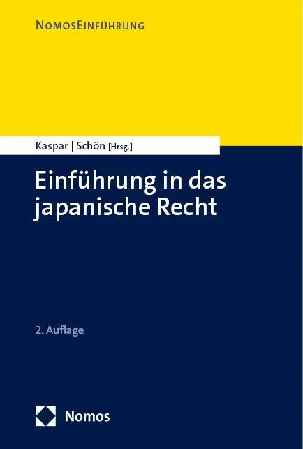 Cover: 9783848778973 | Einführung in das japanische Recht | Japanisches Recht | Taschenbuch