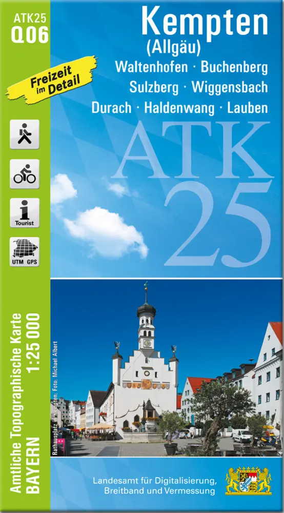 Cover: 9783899338973 | ATK25-Q06 Kempten (Allgäu) (Amtliche Topographische Karte 1:25000)