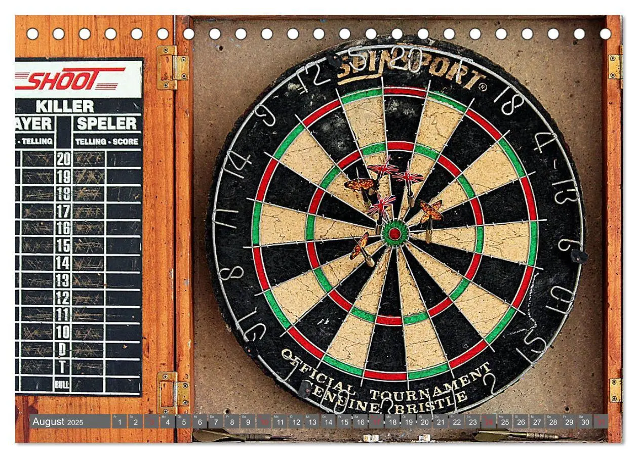 Bild: 9783435289073 | Darts. Konzentration - Sport - Spannung (Tischkalender 2025 DIN A5...