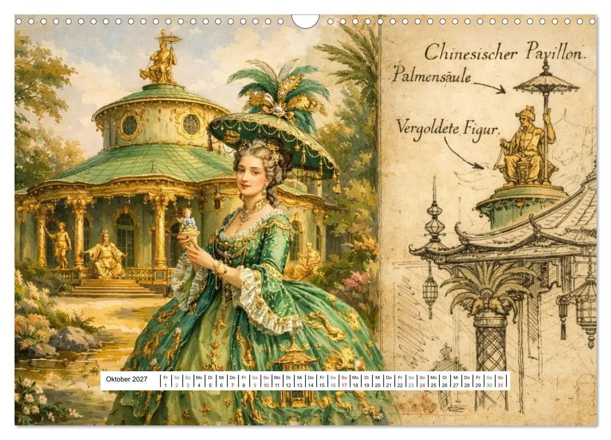 Bild: 9783516779073 | Rokoko Weltreise (Wandkalender 2027 DIN A3 quer), CALVENDO...