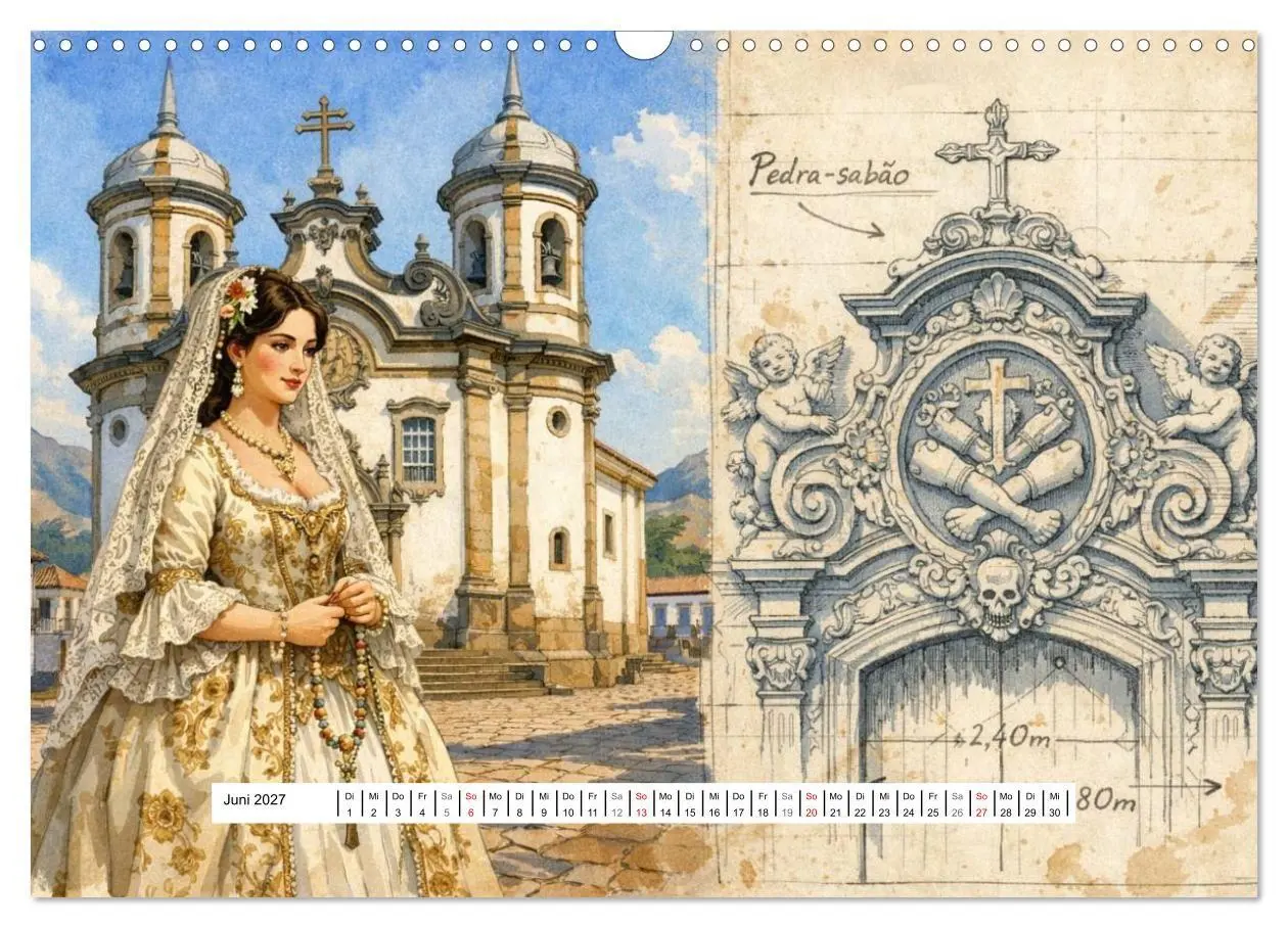 Bild: 9783516779073 | Rokoko Weltreise (Wandkalender 2027 DIN A3 quer), CALVENDO...