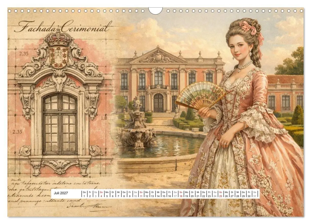 Bild: 9783516779073 | Rokoko Weltreise (Wandkalender 2027 DIN A3 quer), CALVENDO...