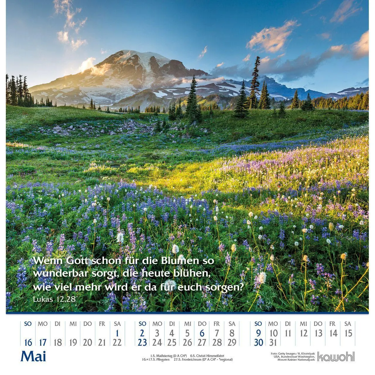 Bild: 9783754829073 | Glanz der Berge 2027 | Wandkalender mit Bergbildern und Bibelworten
