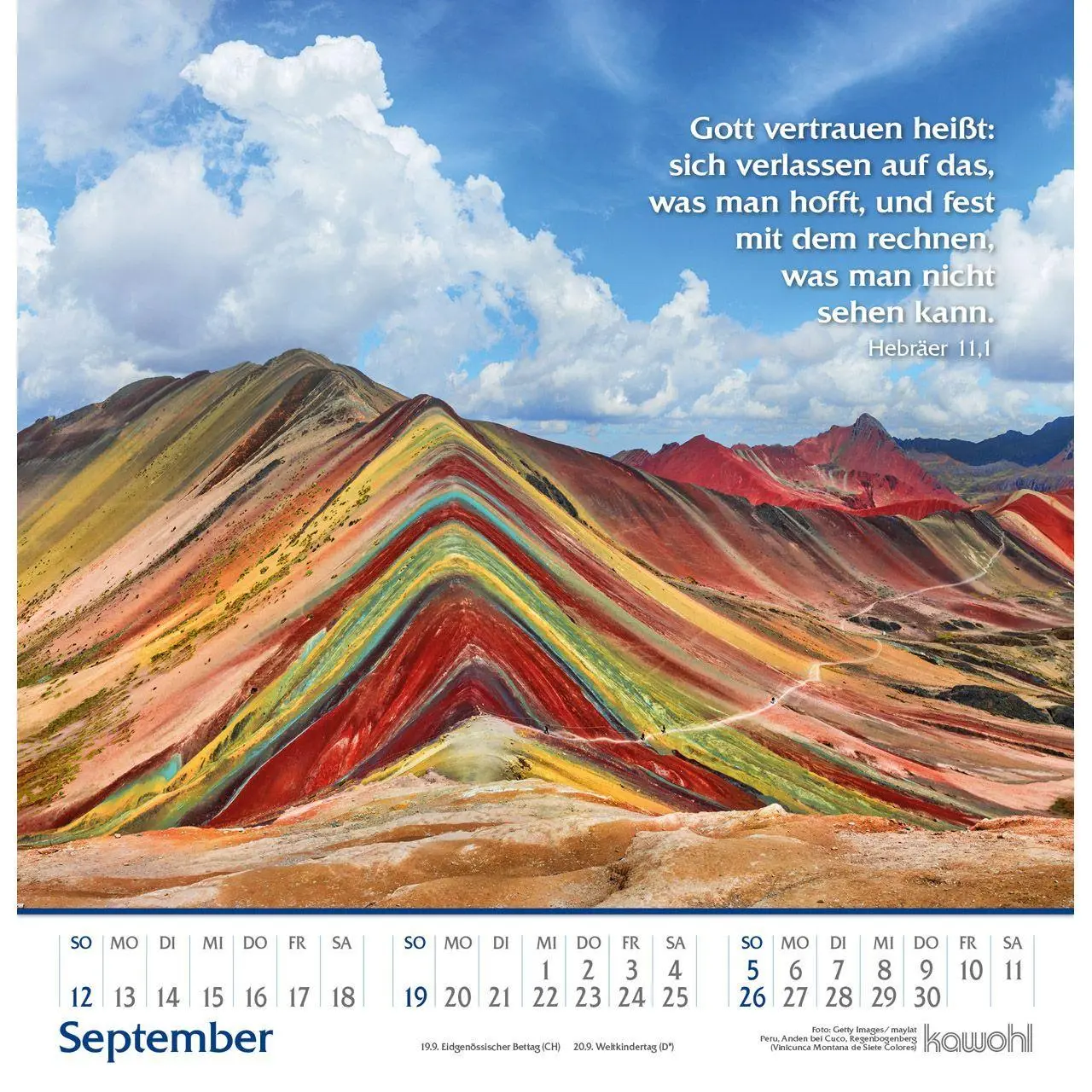Bild: 9783754829073 | Glanz der Berge 2027 | Wandkalender mit Bergbildern und Bibelworten