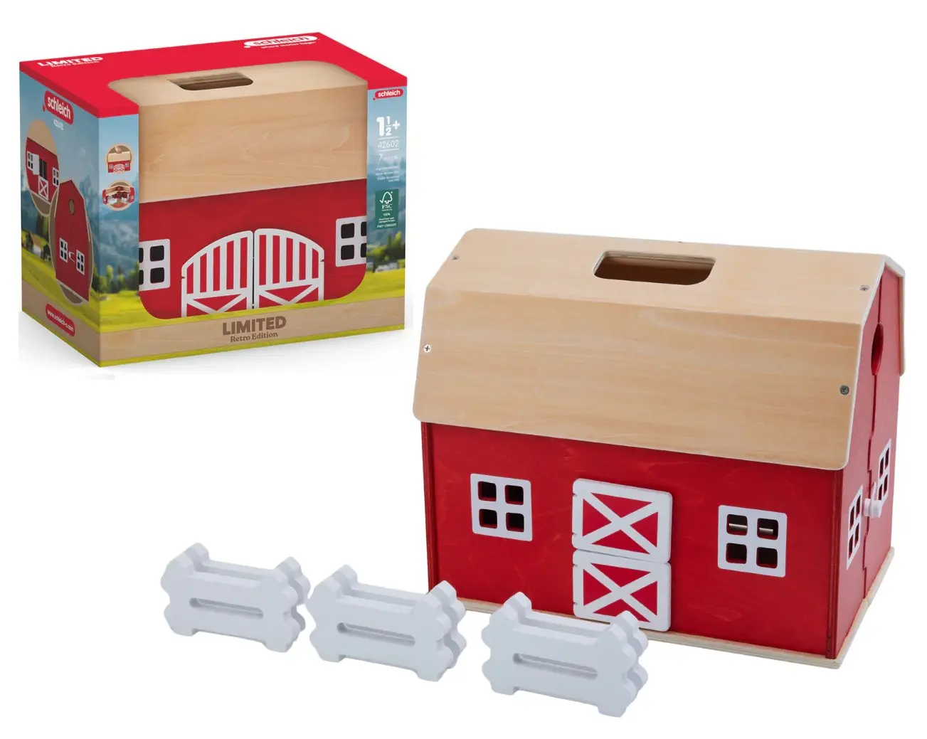 Cover: 4069111139173 | Schleich 42602 - Farm World, Großer Bauernhof aus Holz, 7-teilig,...