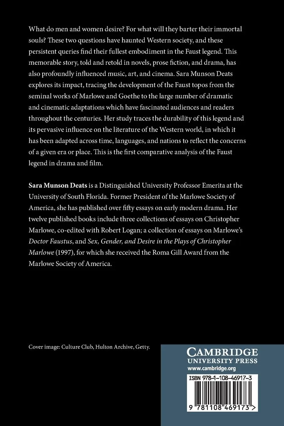 Rückseite: 9781108469173 | The Faust Legend | Sara Munson Deats | Taschenbuch | Englisch | 2021
