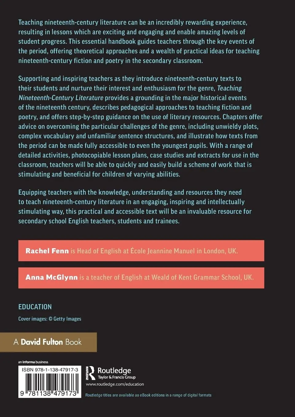 Rückseite: 9781138479173 | Teaching Nineteenth-Century Literature | Rachel Fenn (u. a.) | Buch
