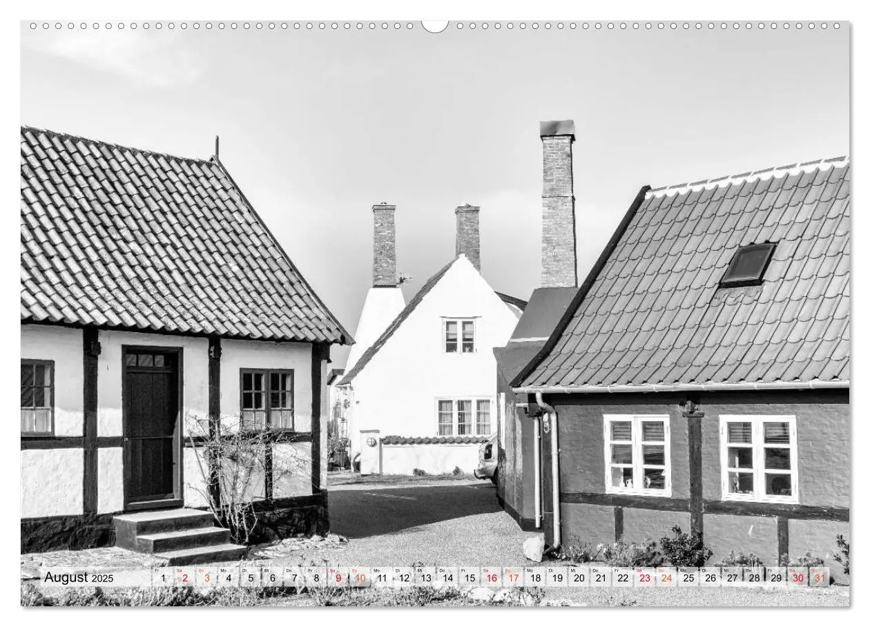 Bild: 9783435349173 | Bornholm black &amp; white (Wandkalender 2025 DIN A2 quer), CALVENDO...