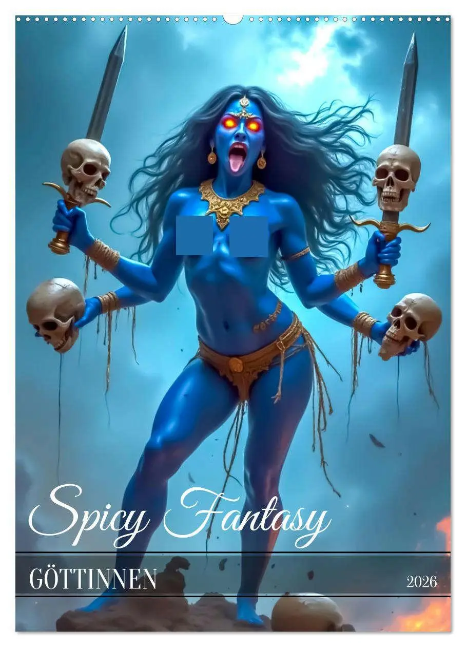 Cover: 9783457299173 | Spicy Fantasy - Göttinnen (Wandkalender 2026 DIN A2 hoch), CALVENDO...