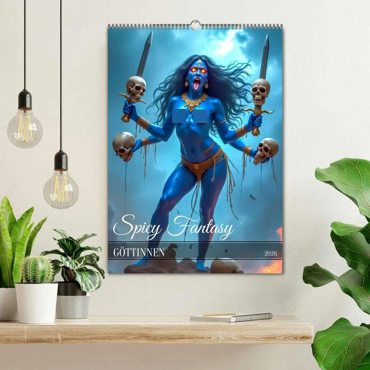 Bild: 9783457299173 | Spicy Fantasy - Göttinnen (Wandkalender 2026 DIN A2 hoch), CALVENDO...