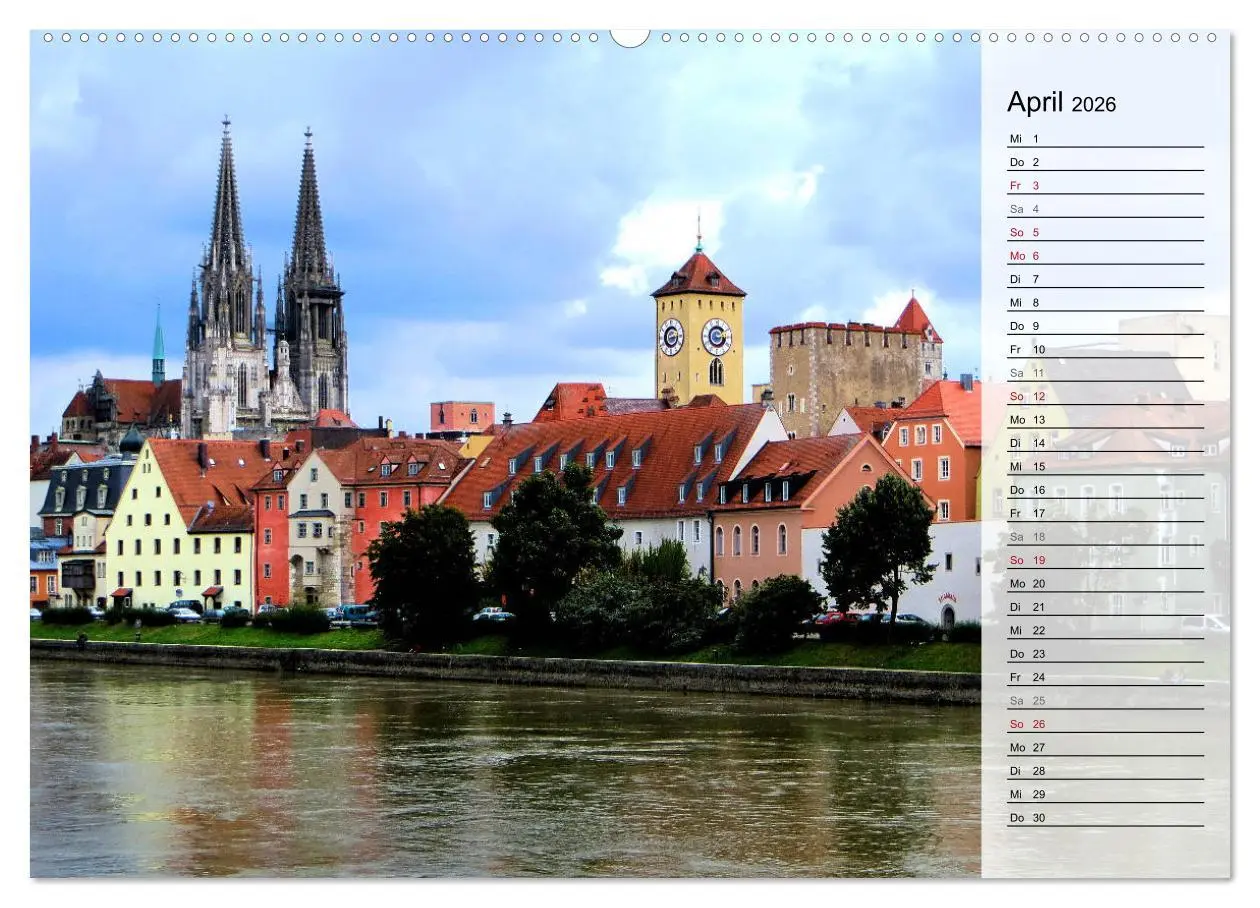 Bild: 9783457989173 | REGENSBURG - Impressionen (Wandkalender 2026 DIN A2 quer), CALVENDO...