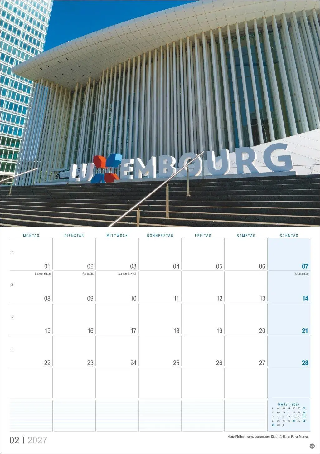 Bild: 9783756419173 | Luxemburg Planer 2027 | Kalender | 13 S. | Deutsch | 2027 | Heye