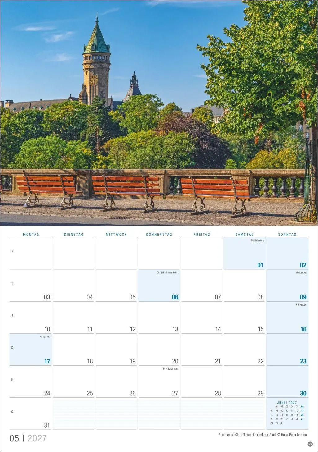 Bild: 9783756419173 | Luxemburg Planer 2027 | Kalender | 13 S. | Deutsch | 2027 | Heye