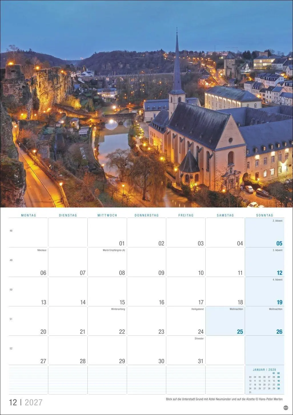 Bild: 9783756419173 | Luxemburg Planer 2027 | Kalender | 13 S. | Deutsch | 2027 | Heye
