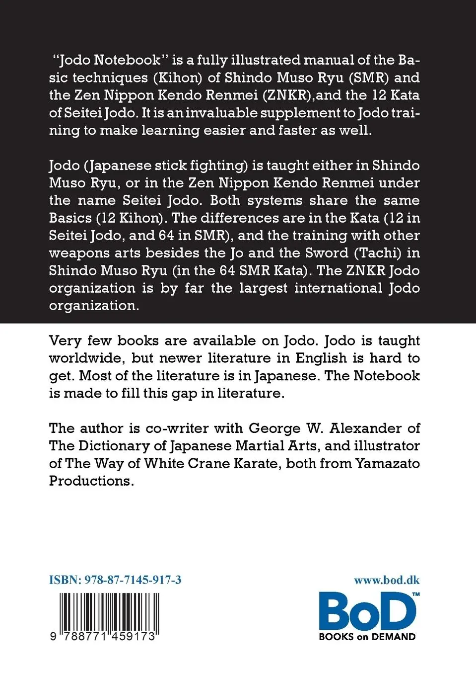 Rückseite: 9788771459173 | Jodo Notebook | A guide to the way of the stick | Bo Jespersen | Buch