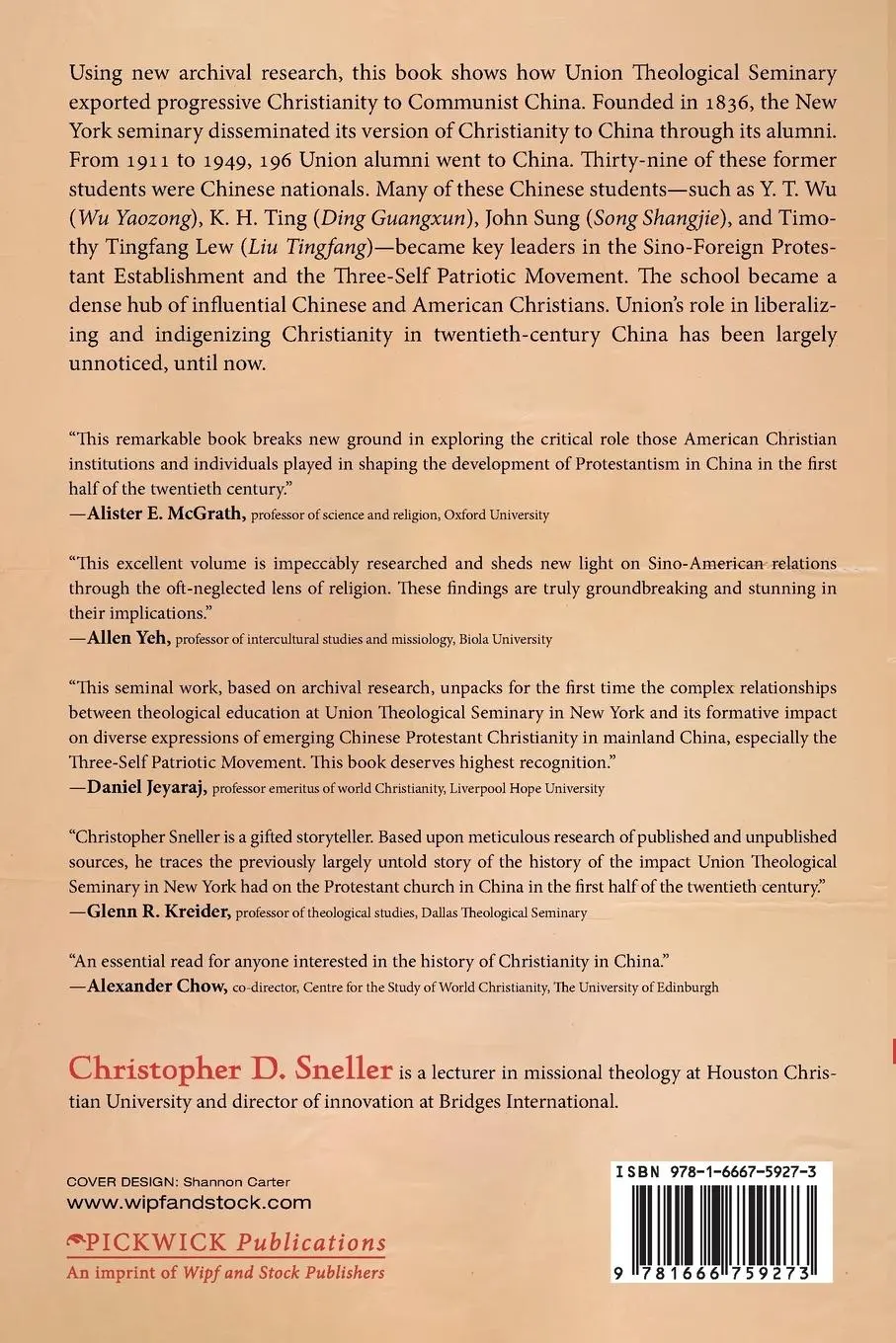 Rückseite: 9781666759273 | Exporting Progressivism to Communist China | Christopher D. Sneller