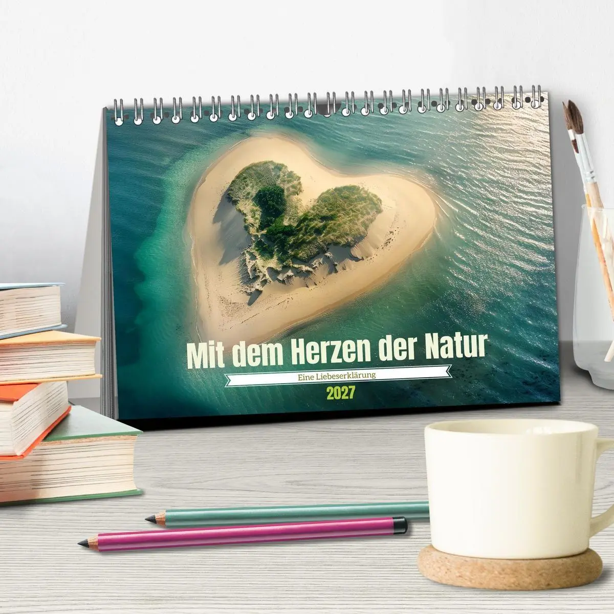 Bild: 9783569089273 | Mit dem Herzen der Natur (Tischkalender 2027 DIN A5 quer), CALVENDO...