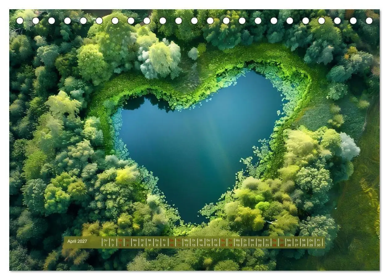 Bild: 9783569089273 | Mit dem Herzen der Natur (Tischkalender 2027 DIN A5 quer), CALVENDO...