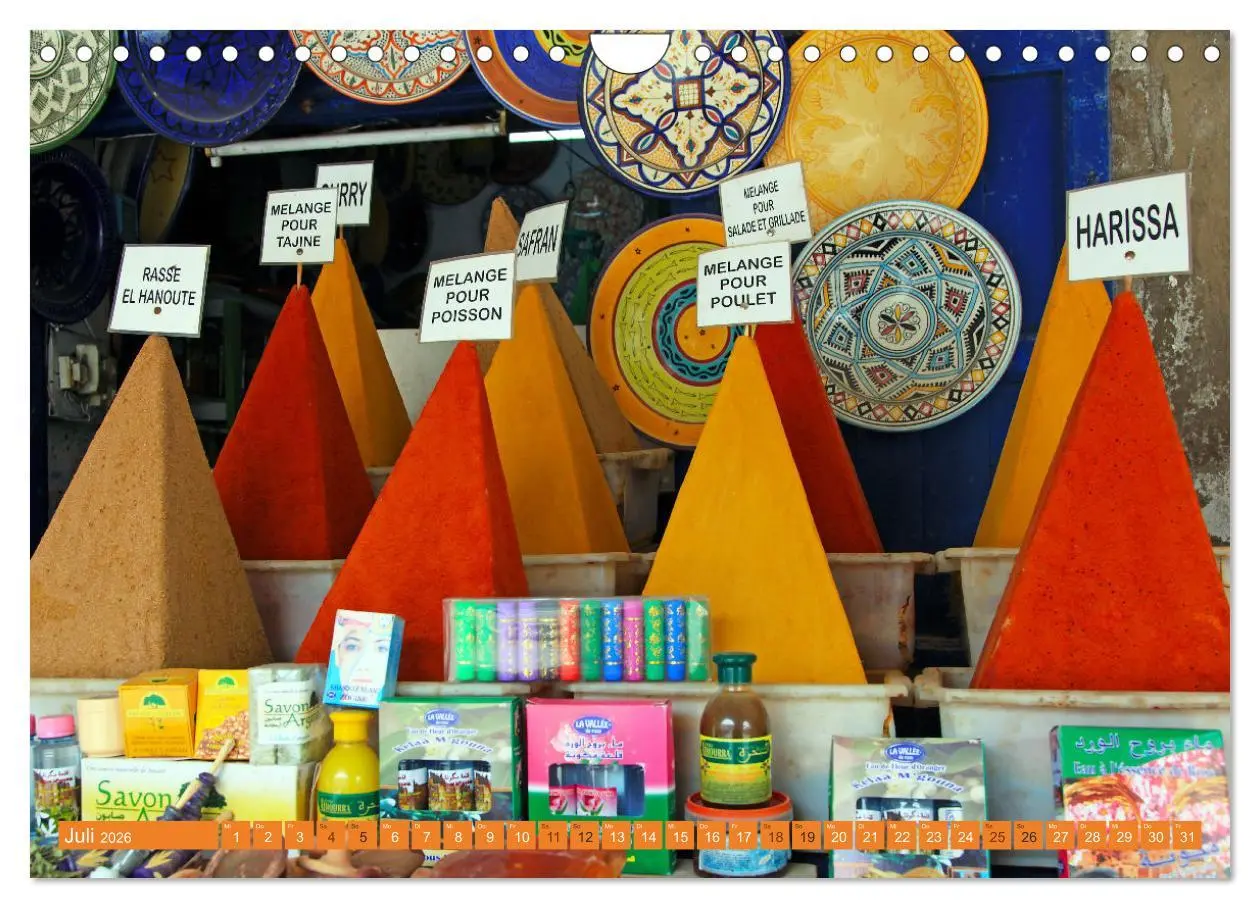 Bild: 9783457899373 | Marokkos Farben (Wandkalender 2026 DIN A4 quer), CALVENDO...