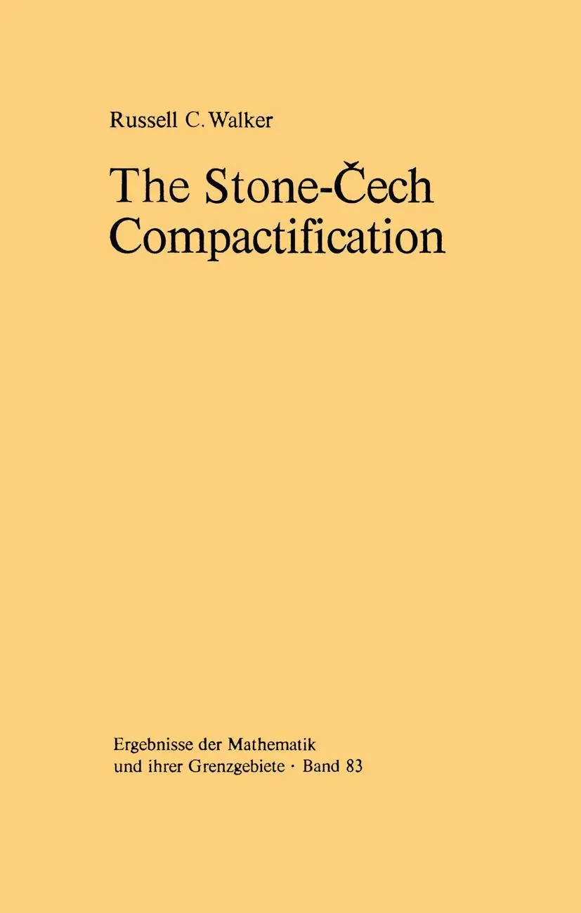 Cover: 9783642619373 | The Stone-¿ech Compactification | R. C. Walker | Taschenbuch | x