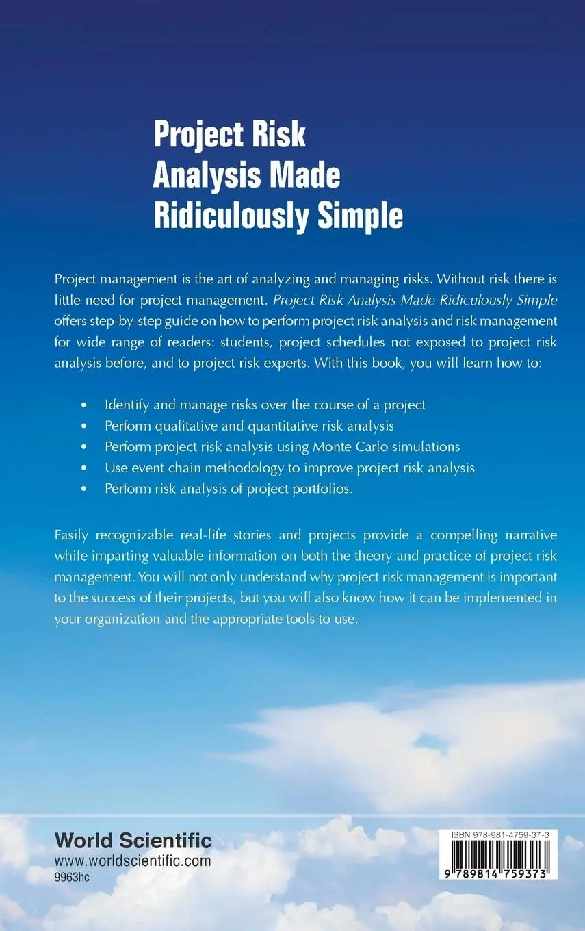 Rückseite: 9789814759373 | PROJECT RISK ANALYSIS MADE RIDICULOUSLY SIMPLE | Trumper | Buch | 2017